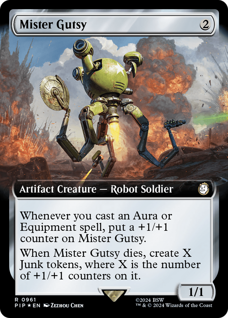 Mister Gutsy (Extended Art) (Surge Foil) [Fallout] | Devastation Store