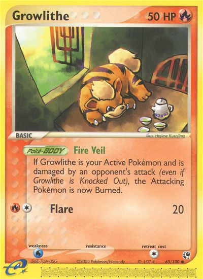 Growlithe (65/100) [EX: Sandstorm] | Devastation Store