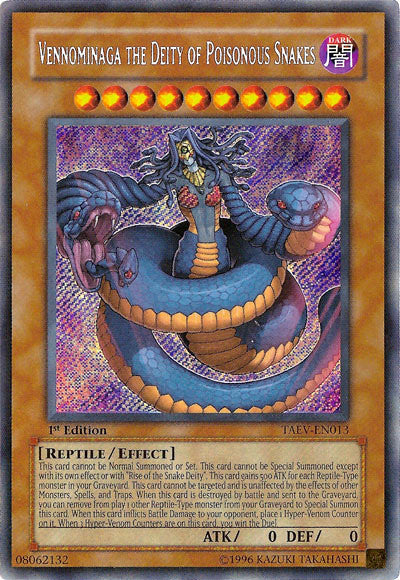 Vennominaga the Deity of Poisonous Snakes [TAEV-EN013] Secret Rare | Devastation Store