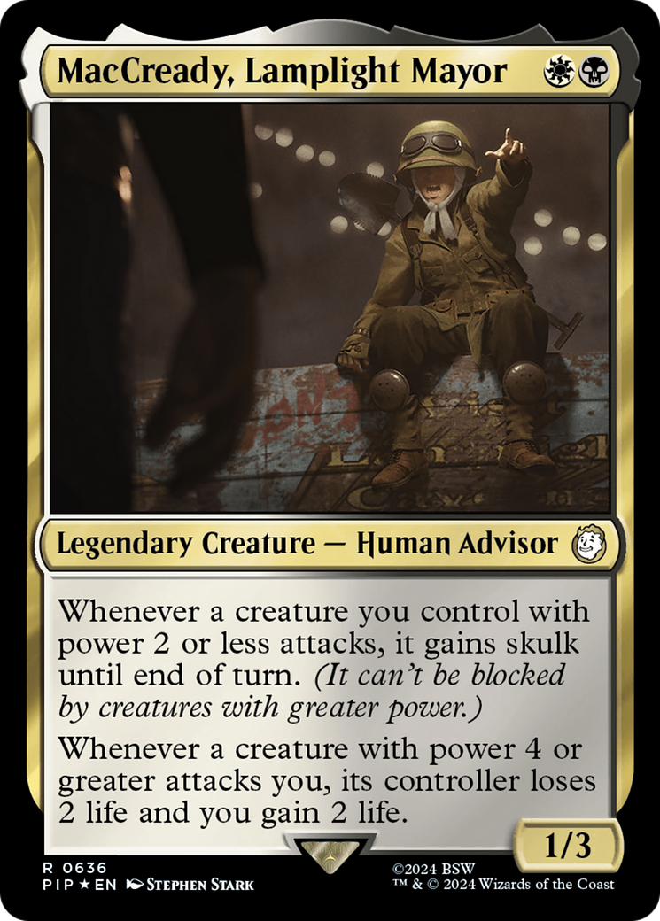 MacCready, Lamplight Mayor (Surge Foil) [Fallout] | Devastation Store