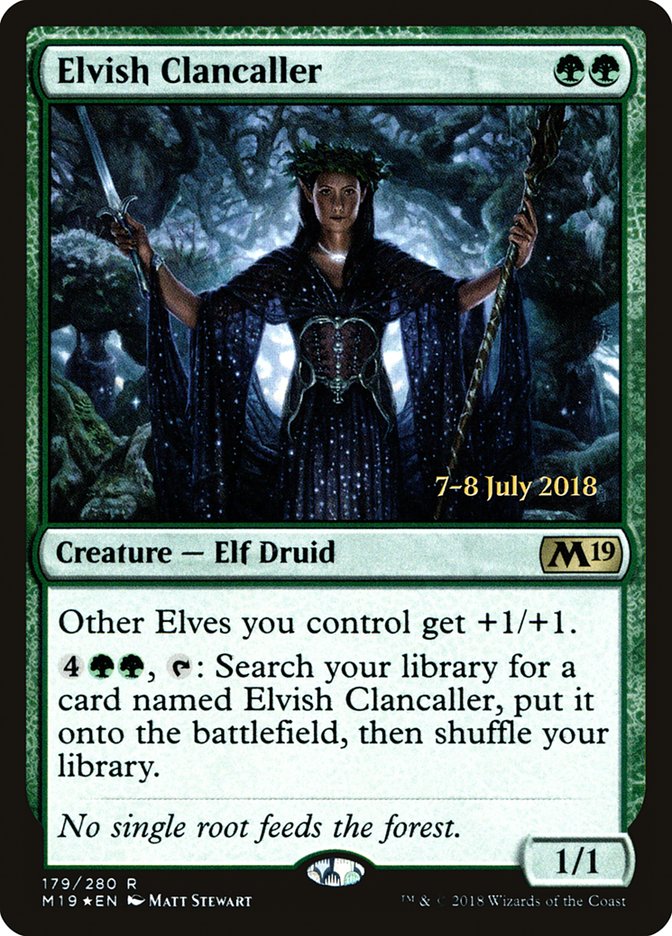 Elvish Clancaller  [Core Set 2019 Prerelease Promos] | Devastation Store