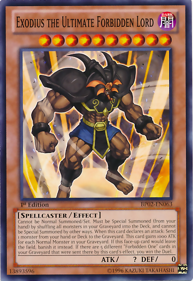 Exodius the Ultimate Forbidden Lord [BP02-EN063] Mosaic Rare | Devastation Store