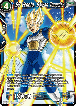 SS Vegeta, Saiyan Tenacity (Rare) [BT13-039] | Devastation Store