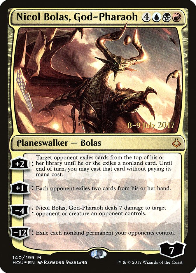 Nicol Bolas, God-Pharaoh  [Hour of Devastation Prerelease Promos] | Devastation Store