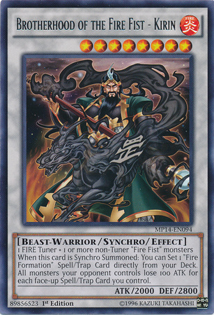 Brotherhood of the Fire Fist - Kirin [MP14-EN094] Rare | Devastation Store