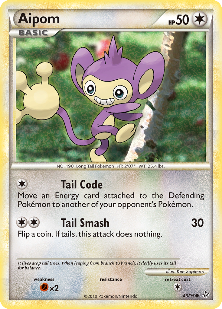 Aipom (43/95) [HeartGold & SoulSilver: Unleashed] | Devastation Store
