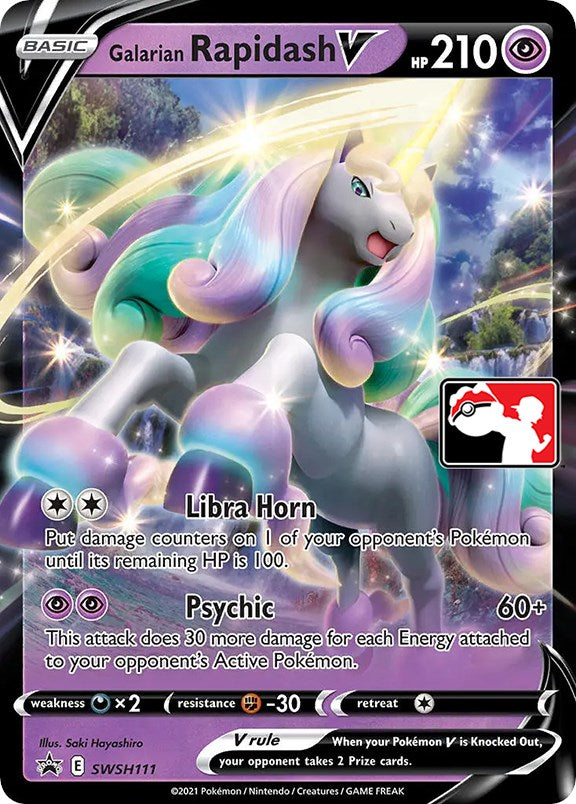 Galarian Rapidash V (SWSH111) [Prize Pack Series One] | Devastation Store