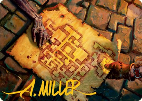 Dungeon Map Art Card (Gold-Stamped Signature) [Dungeons & Dragons: Adventures in the Forgotten Realms Art Series] | Devastation Store
