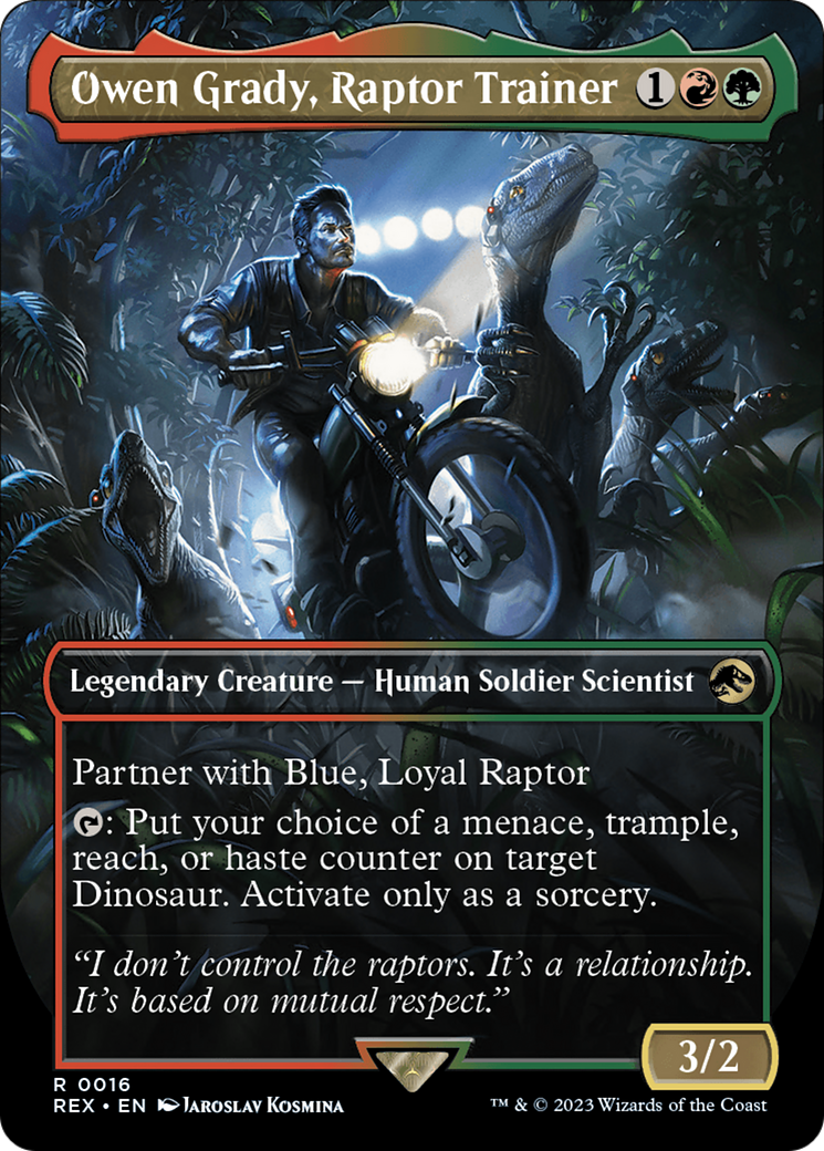 Owen Grady, Raptor Trainer (Borderless) [Jurassic World Collection] | Devastation Store
