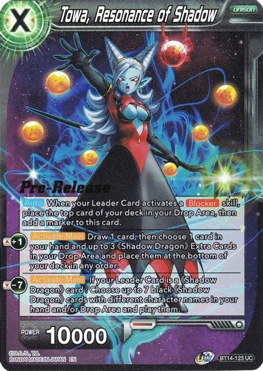 Towa, Resonance of Shadow (BT14-123) [Cross Spirits Prerelease Promos] | Devastation Store