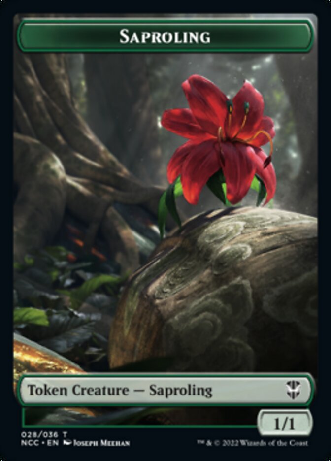 Beast // Saproling Double-sided Token [Streets of New Capenna Commander Tokens] | Devastation Store