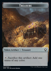 Ravagan // Treasure Double-sided Token [Dominaria United Commander Tokens] | Devastation Store