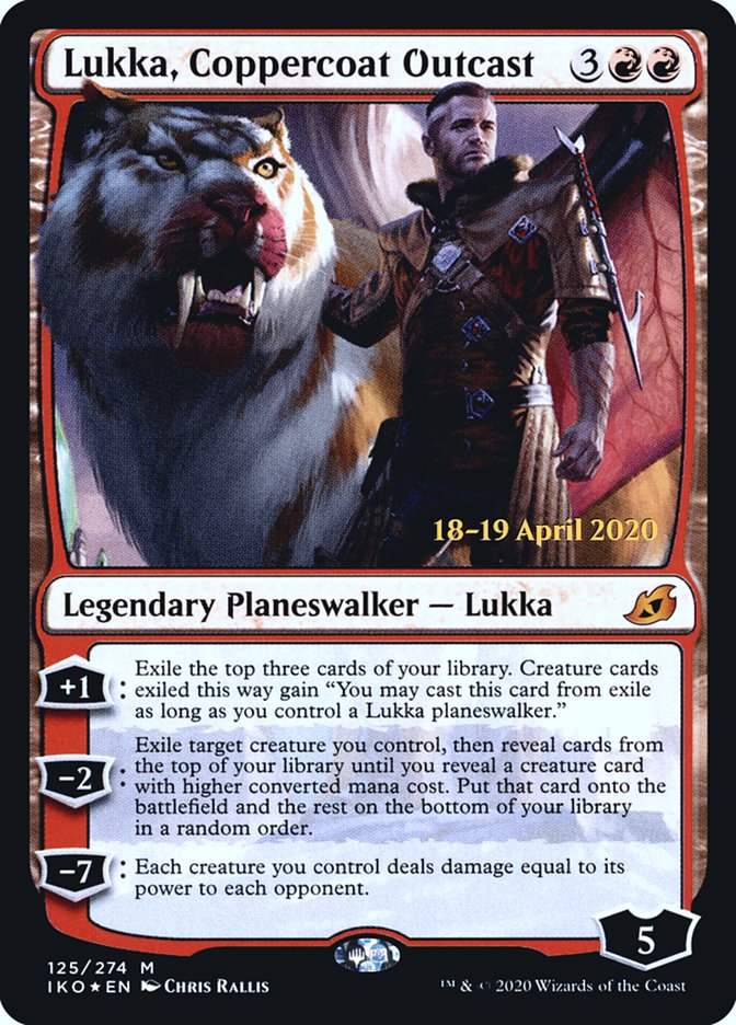 Lukka, Coppercoat Outcast  [Ikoria: Lair of Behemoths Prerelease Promos] | Devastation Store