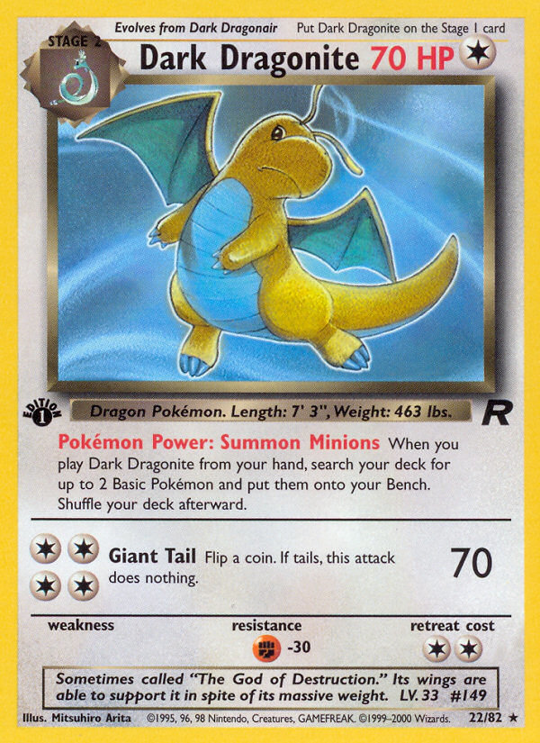 Dark Dragonite (22/82) [Team Rocket 1st Edition] | Devastation Store