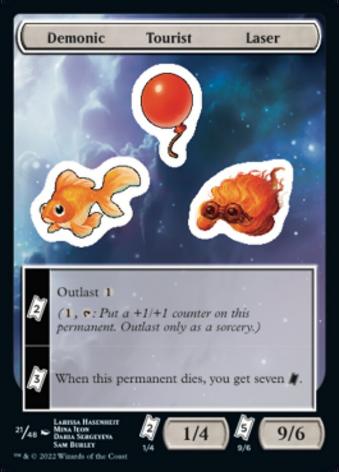 Demonic Tourist Laser [Unfinity Stickers] | Devastation Store