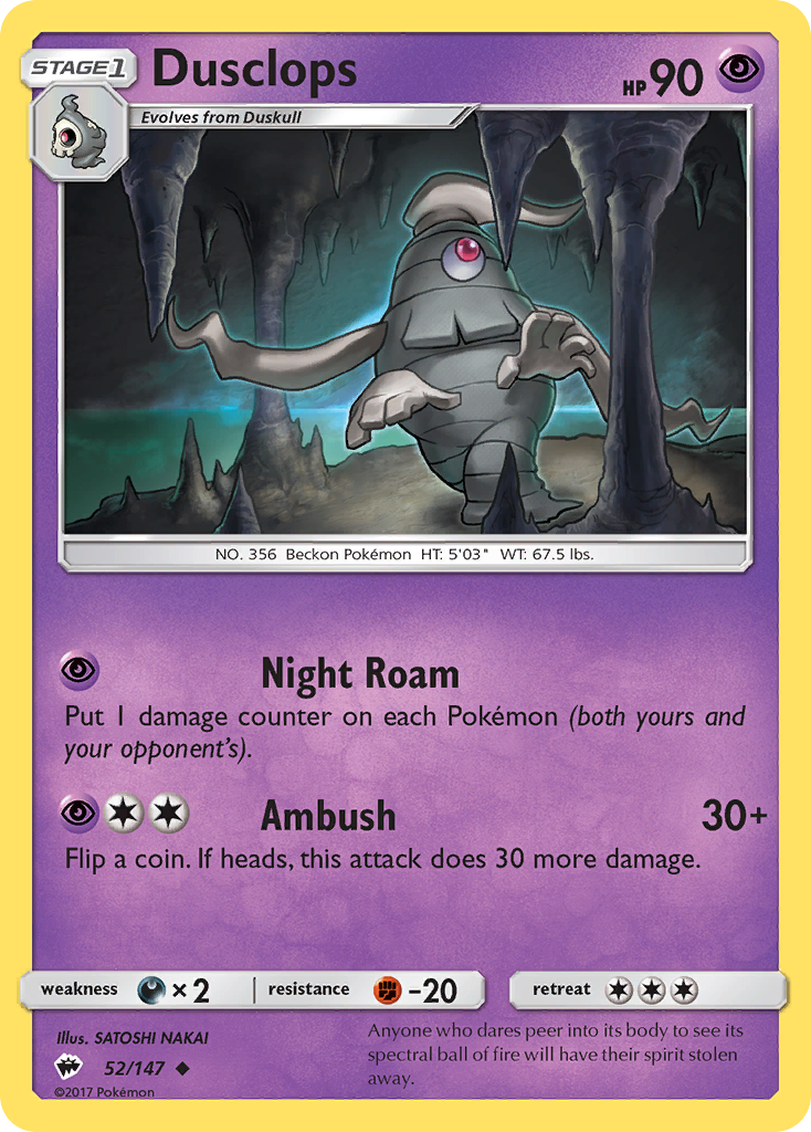 Dusclops (52/147) [Sun & Moon: Burning Shadows] | Devastation Store