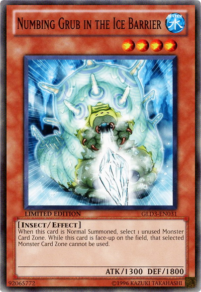 Numbing Grub in the Ice Barrier [GLD3-EN031] Common | Devastation Store