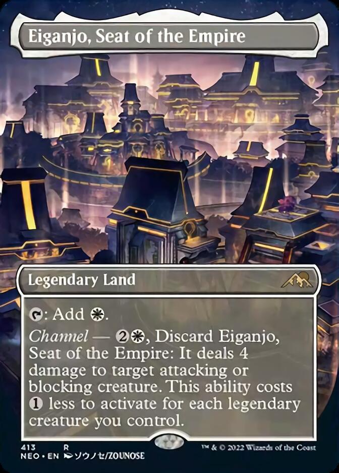 Eiganjo, Seat of the Empire (Borderless Alternate Art) [Kamigawa: Neon Dynasty] | Devastation Store