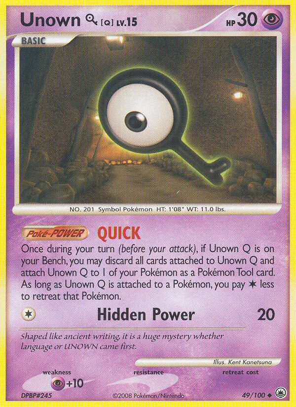 Unown Q (49/100) [Diamond & Pearl: Majestic Dawn] | Devastation Store