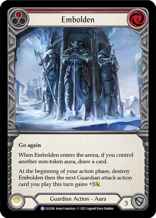 Embolden (Red) [ELE206] (Tales of Aria)  1st Edition Normal | Devastation Store