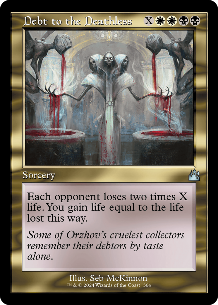 Debt to the Deathless (Retro Frame) [Ravnica Remastered] | Devastation Store
