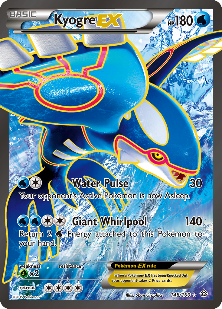 Kyogre EX (148/160) [XY: Primal Clash] | Devastation Store