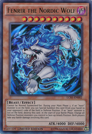 Fenrir the Nordic Wolf [LC05-EN002] Ultra Rare | Devastation Store