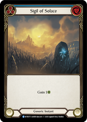 Sigil of Solace (Blue) [WTR175] Unlimited Edition Rainbow Foil - Devastation Store | Devastation Store