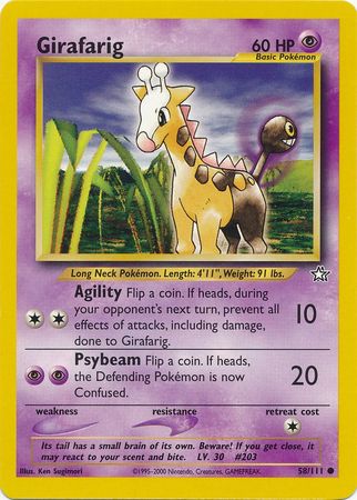 Girafarig (58/111) [Neo Genesis Unlimited] | Devastation Store