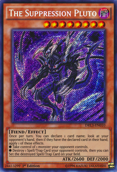 The Suppression Pluto [DRL3-EN010] Secret Rare | Devastation Store