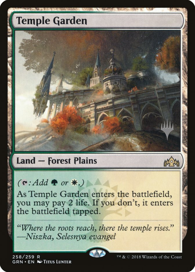 Temple Garden (Promo Pack) [Guilds of Ravnica Promos] | Devastation Store