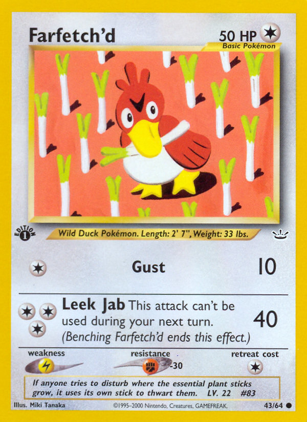 Farfetch'd (43/64) [Neo Revelation 1st Edition] | Devastation Store