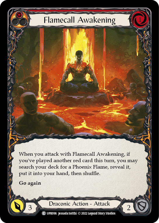 Flamecall Awakening [UPR096] (Uprising)  Rainbow Foil | Devastation Store