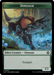 Copy // Dinosaur Double-Sided Token [The Lost Caverns of Ixalan Commander Tokens] | Devastation Store