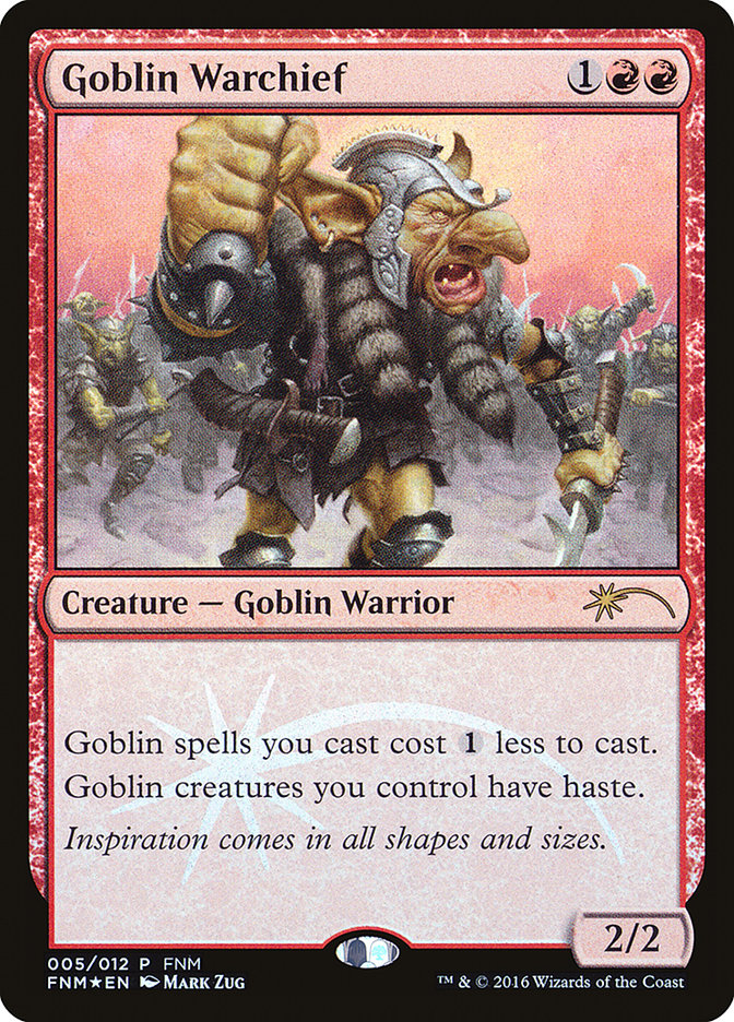 Goblin Warchief [Friday Night Magic 2016] - Devastation Store | Devastation Store