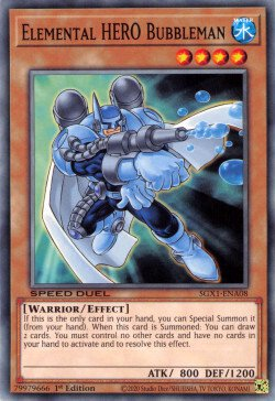 Elemental HERO Bubbleman [SGX1-ENA08] Common | Devastation Store
