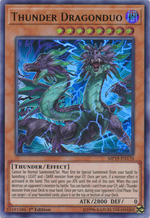 Thunder Dragonduo [MP19-EN170] Ultra Rare | Devastation Store
