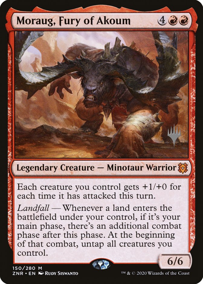 Moraug, Fury of Akoum (Promo Pack) [Zendikar Rising Promos] | Devastation Store