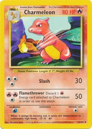 Charmeleon (24/102) [Base Set Unlimited] | Devastation Store