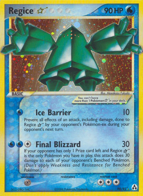 Regice Star (90/92) [EX: Legend Maker] | Devastation Store