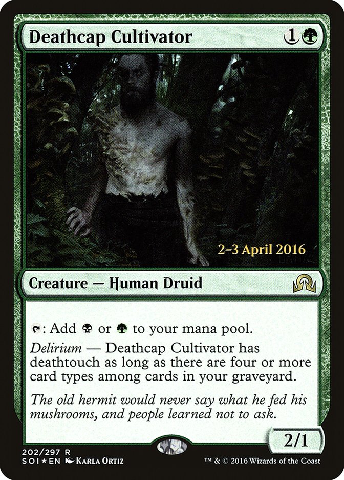 Deathcap Cultivator [Shadows over Innistrad Prerelease Promos] | Devastation Store