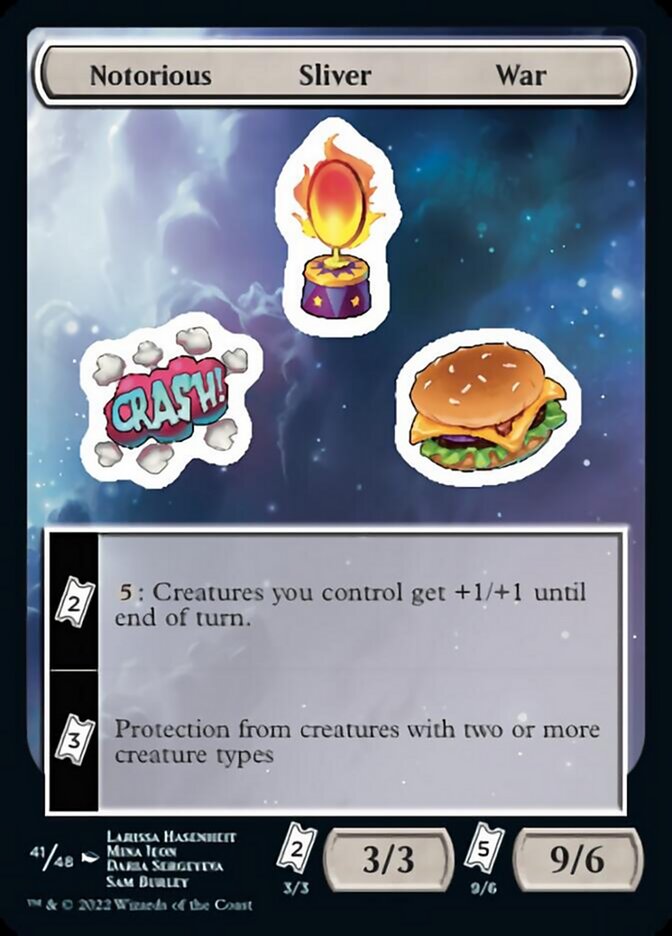 Notorious Sliver War [Unfinity Stickers] | Devastation Store