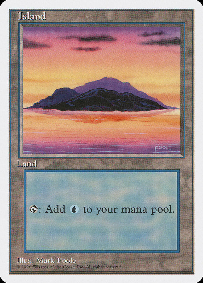 Island (Dark Clouds, Signature on Bottom Right) [Introductory Two-Player Set] | Devastation Store