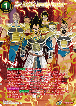 King Vegeta's Imposing Presence (Special Rare) [BT13-030] | Devastation Store