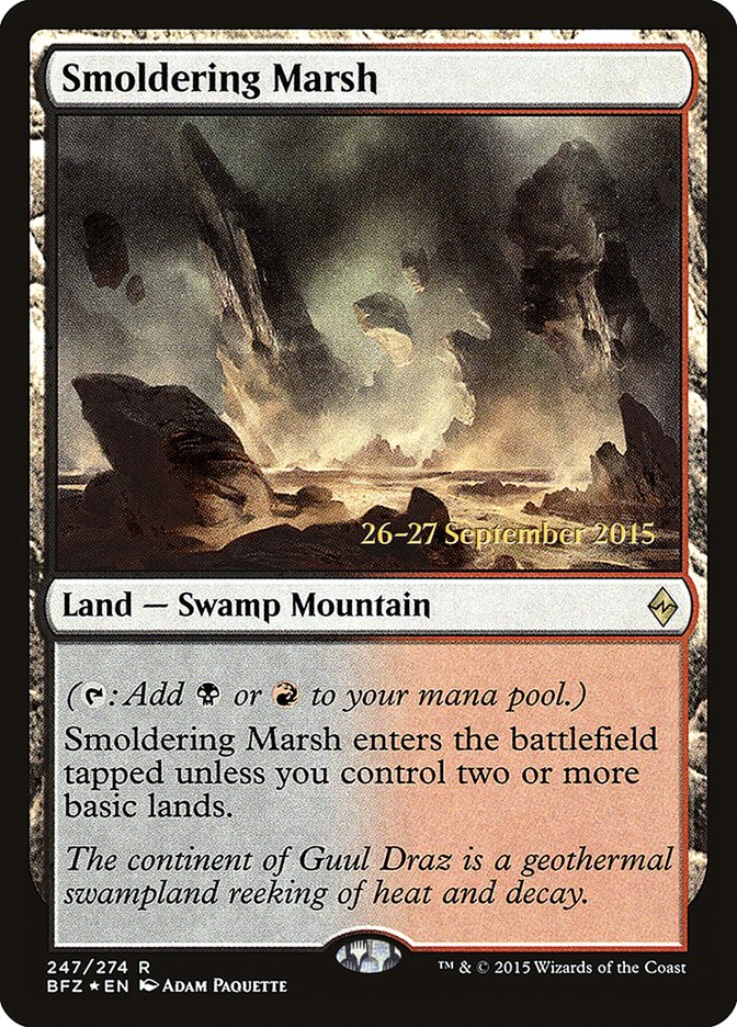 Smoldering Marsh  [Battle for Zendikar Prerelease Promos] | Devastation Store