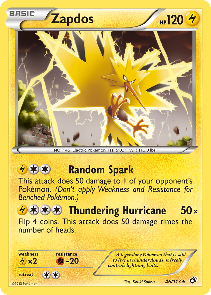 Zapdos (46/113) [Black & White: Legendary Treasures] | Devastation Store