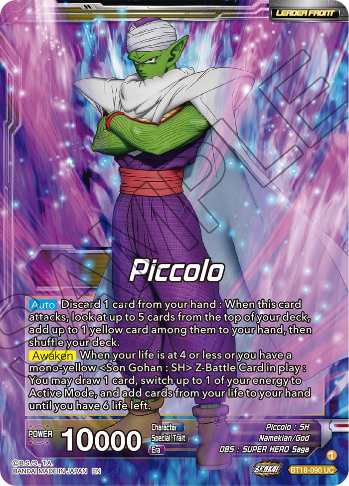 Piccolo // Piccolo, Facing New Foes (BT18-090) [Dawn of the Z-Legends Prerelease Promos] | Devastation Store