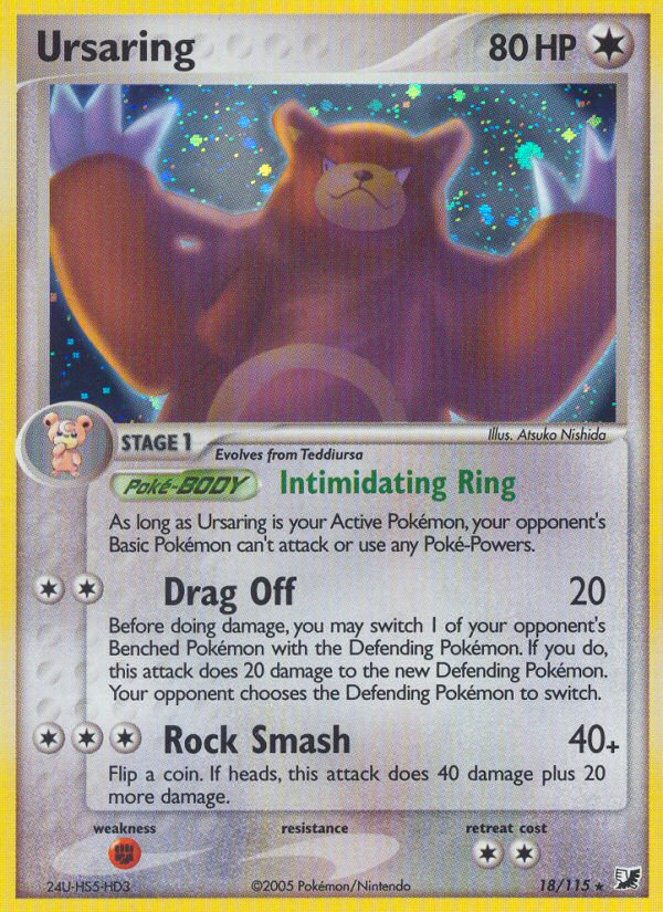 Ursaring (18/115) [EX: Unseen Forces] | Devastation Store
