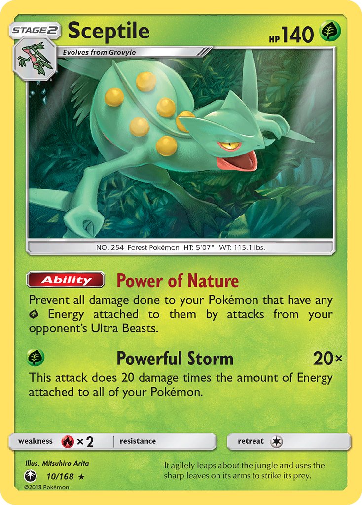 Sceptile (10/168) (Theme Deck Exclusive) [Sun & Moon: Celestial Storm] | Devastation Store