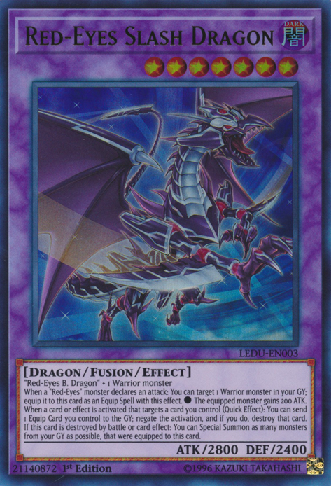 Red-Eyes Slash Dragon [LEDU-EN003] Ultra Rare | Devastation Store